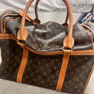 Louis Vuitton Luxury Brown dog carrier Bag